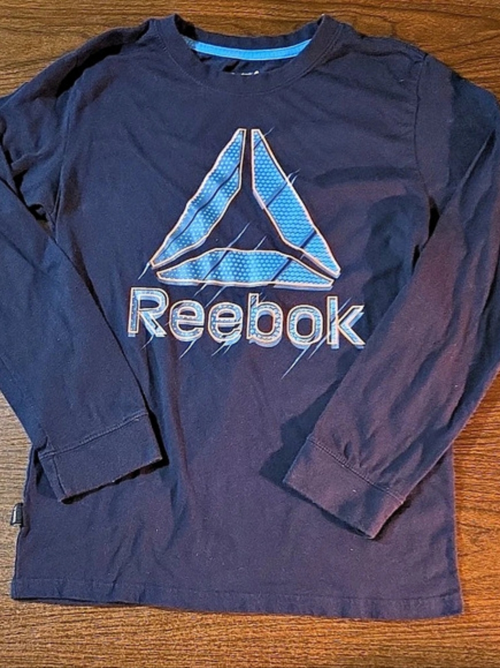 Reebok Boys Active Long Sleeve Graphic T-Shirt Black XL (14/16)